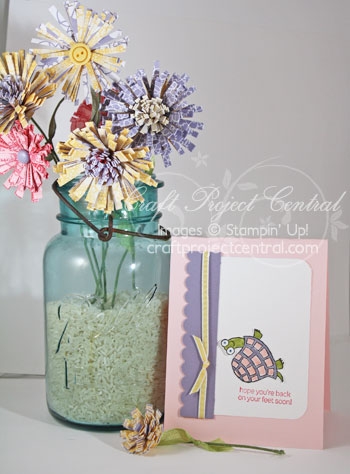 QuilledAsterFlowerswithGetWellCard QuilledAsterFlowerswithGetWellCard