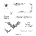 HALLOWS NIGHT MAGIC CLING STAMP SET #153356